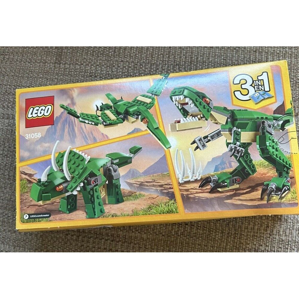LEGO Creator‎ 3-in-1 Mighty Dinosaurs Animal Toy Building Kit 31058 (174 Pieces)